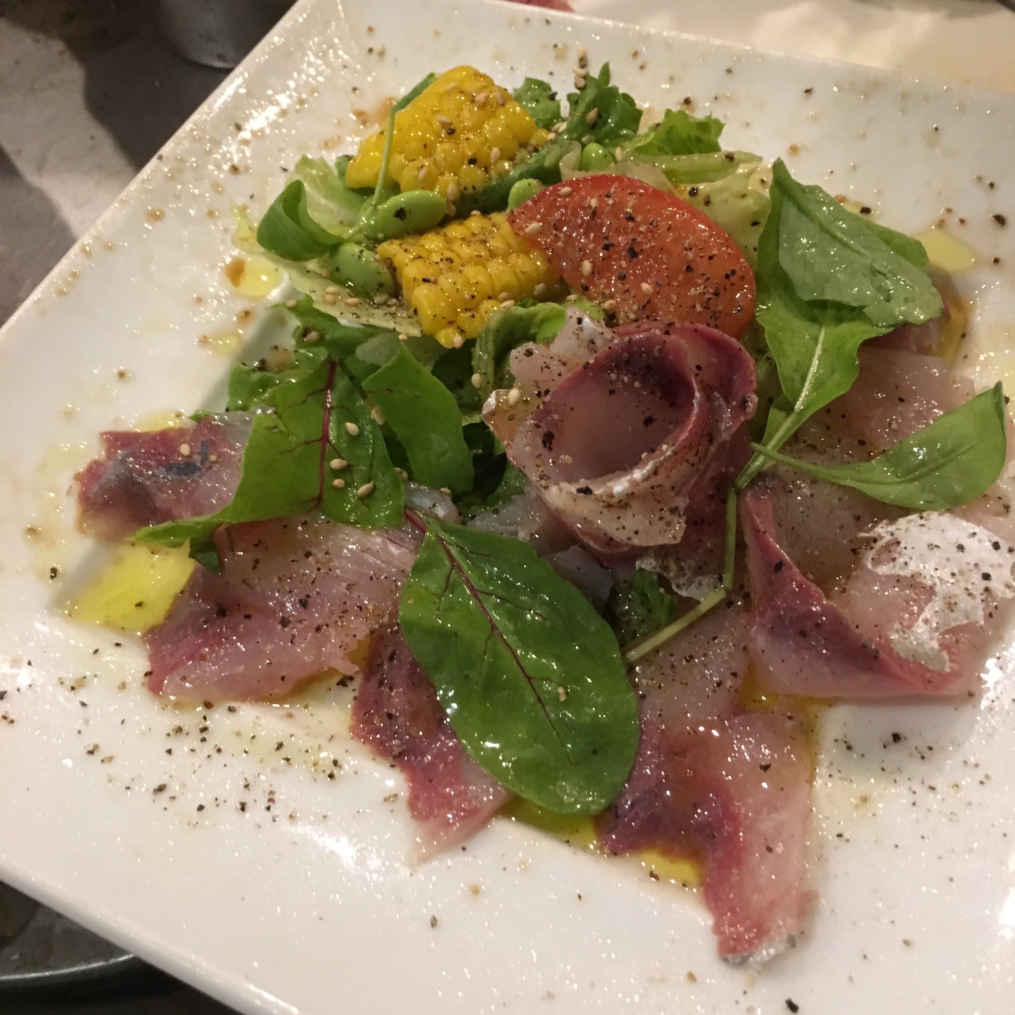 かきぞえ食堂 新鮮なイナダのカルパッチョ 是非食べて下さい イナダ カルパッチョ お魚カルパッチョ イナダの カルパッチョ 西荻イタリアン 西荻魚料理 西荻パスタ T Co Qnp6c0yh2x Twitter