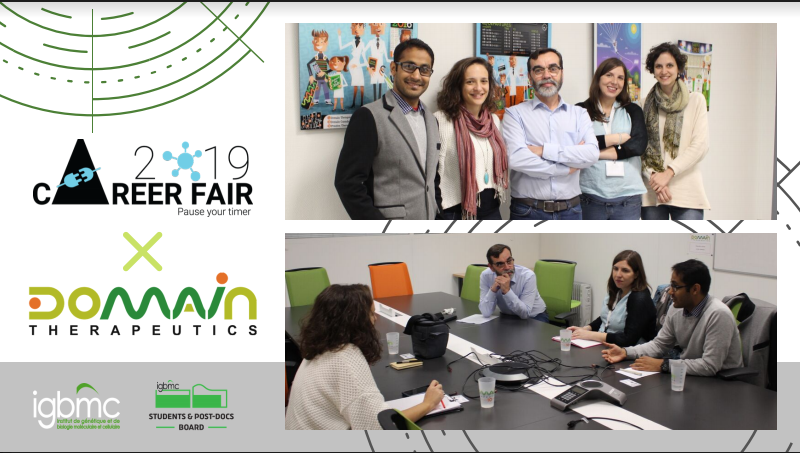 Amazing news everyone! @DOMAINTherapeut will also attend the #SPBCareerFair, at #IGBMC on the 13th of November.
To learn more about the company, visit their site (domaintherapeutics.com ) or read our interview from the CEO, (…areerfairpauseyourtimer.wordpress.com…/pause-…/ ).
#PauseYourTimer