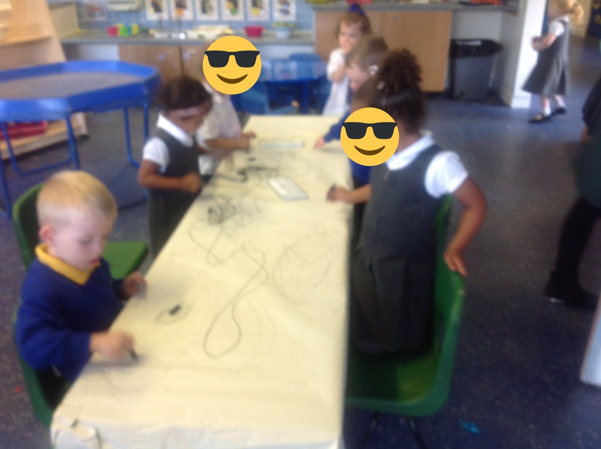 MrsSullivans's tweet photo. #finemotorskills#valuesinaction#fellowship We've worked together to create our 'Doodle sticks' display. Mark making to music. https://t.co/GsyLYGiOUW