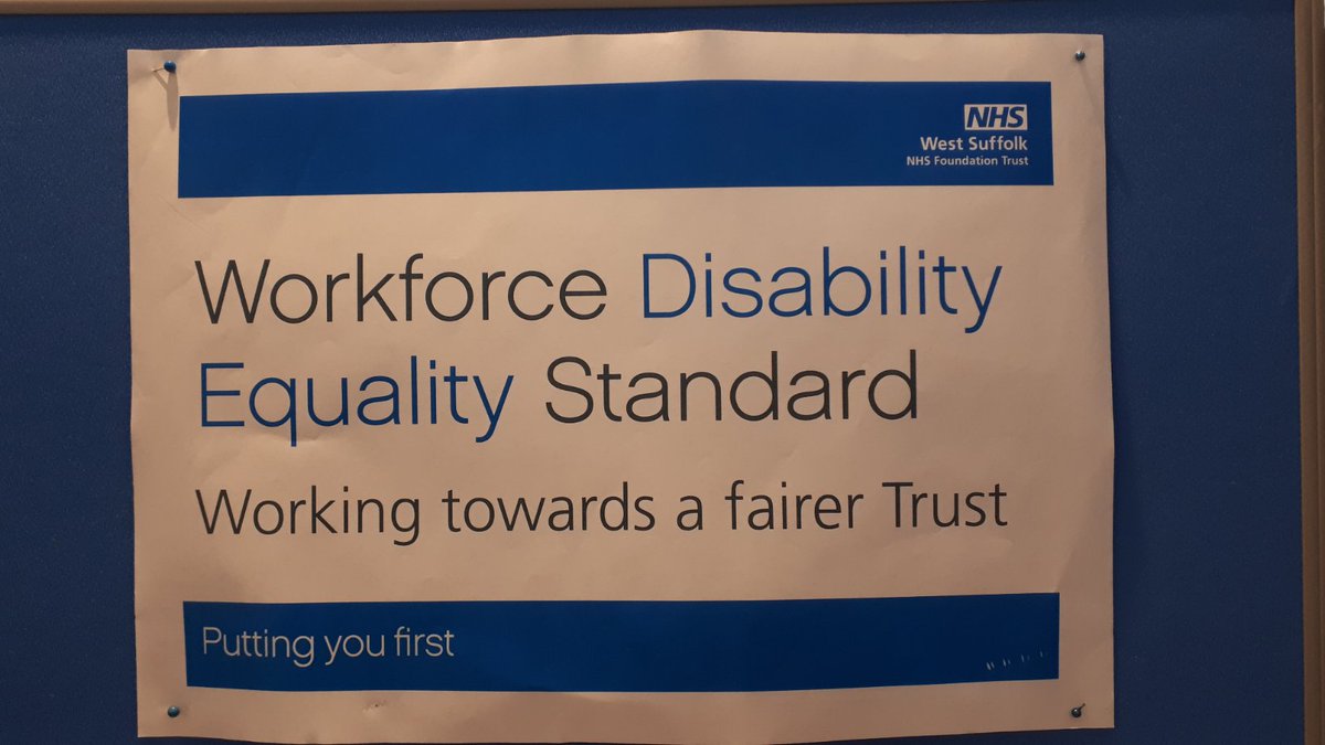 PoraDenise's tweet photo. Great to see so much support for disability equality @WestSuffolkNHS - #WDES 😊 https://t.co/SSDfomKP0P