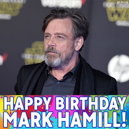 The birthday is strong with this one. Happy Birthday to Mark Hamill, AKA Luke Skywalker! 