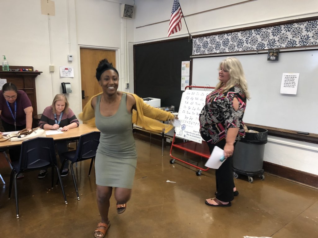 LShevey's tweet photo. Had the privelege of leading the awesome paras and secretary at #Campbell #ECC as they are working hard after school to grow their knowledge of how to better serve our students. #assertivevoice #lovemyjob #earlychildhood #ourteamrocks https://t.co/x45d02ghKF