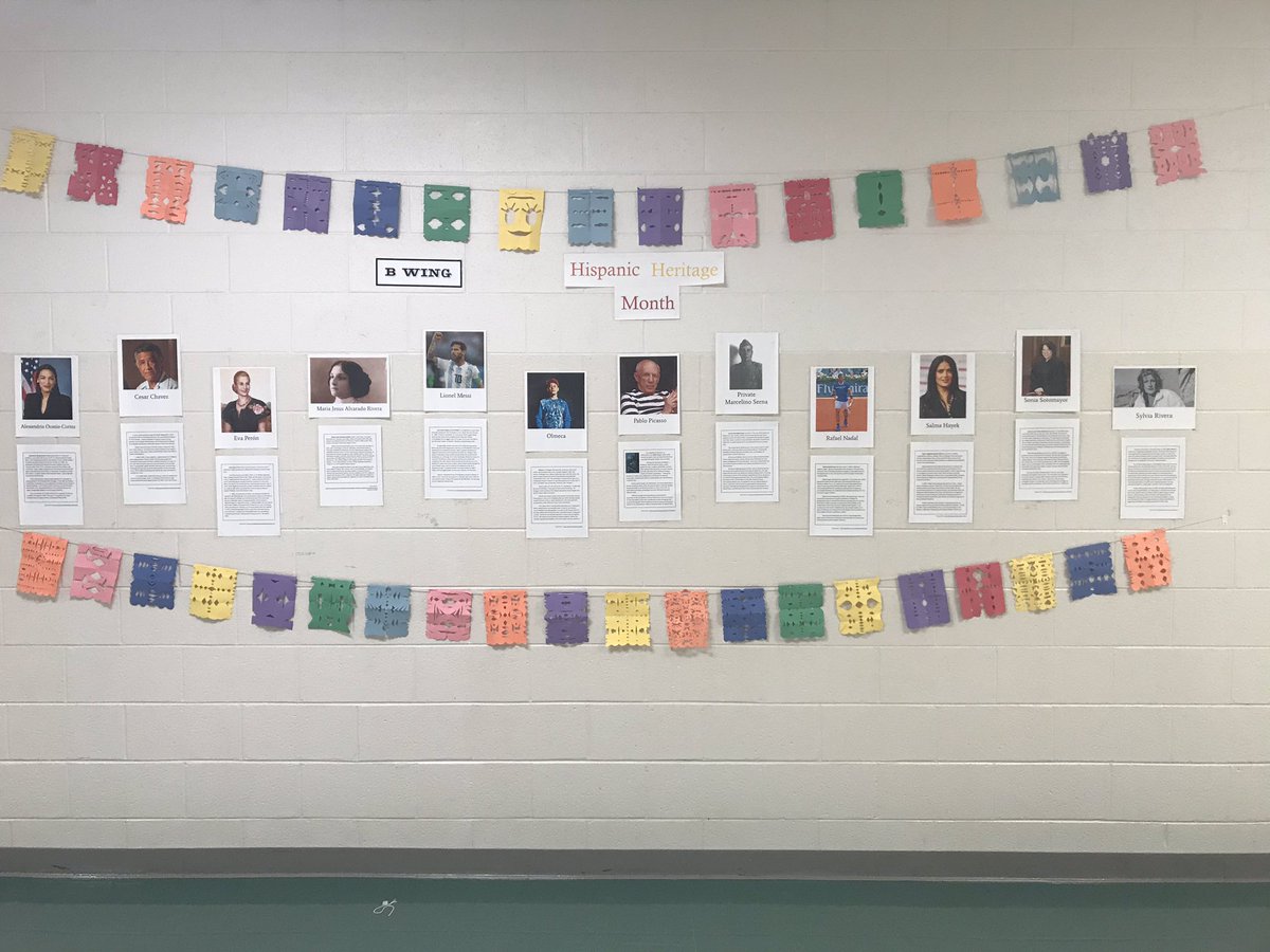 MsDankuCRHS's tweet image. CRHS Social Studies recognizes Hispanic Heritage Month!