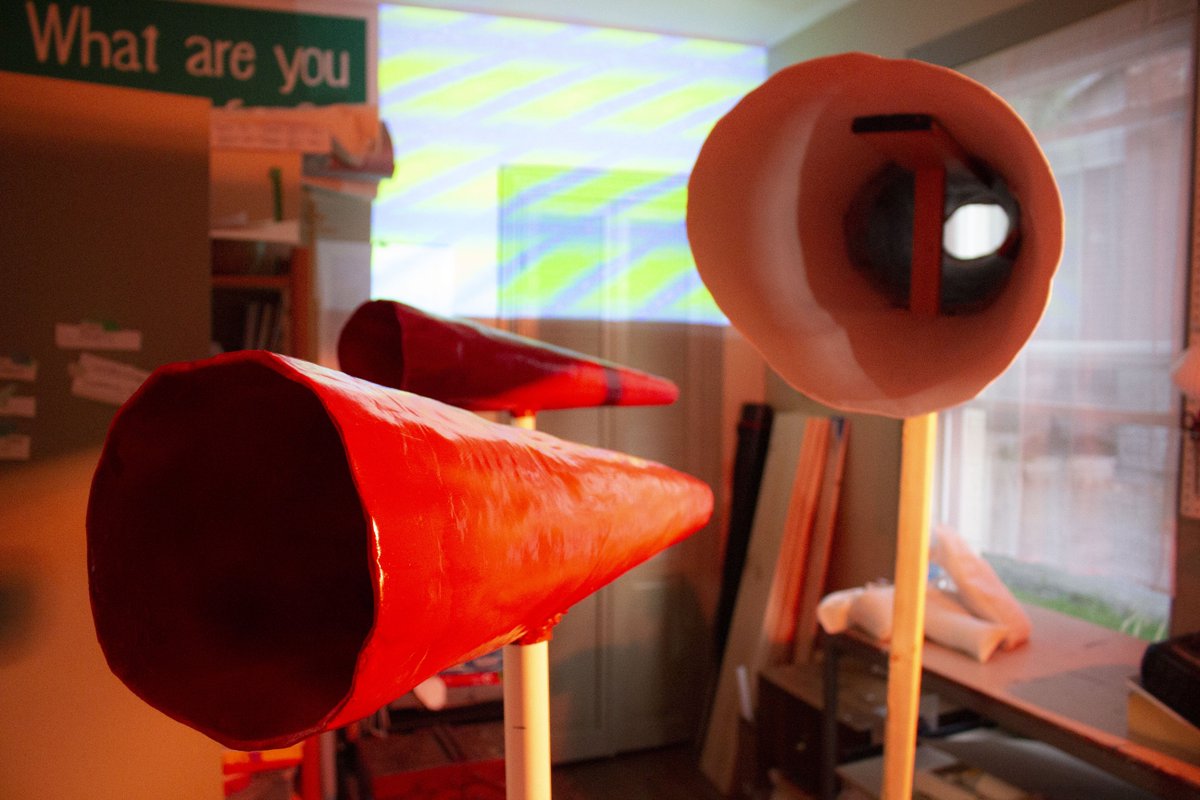 CreateWaterloo's tweet photo. Megaphonic by @versavisuals invites #Lumen2019 go-ers to enjoy an interactive audio/visual installation where participants visualize the power of their own voices. This Saturday https://t.co/Q5FDDwjSAk #ZONE4 https://t.co/YoLnLMRSpw
