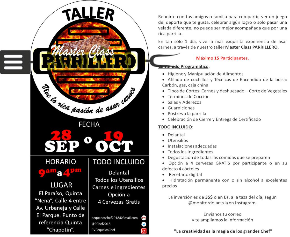 PChef2018's tweet image. Sábado 28/09, AGOTADO. Inscribete para el del sábado 19/10, aún estás a tiempo. Escríbenos al correo pequenoschef2018@gmail.com y te apartamos el cupo @UrbElParaiso @ParaisoActivo @LaVegaParaparos @UrbMontalban @UrbMontalban @chino759 @elparaisoactivo