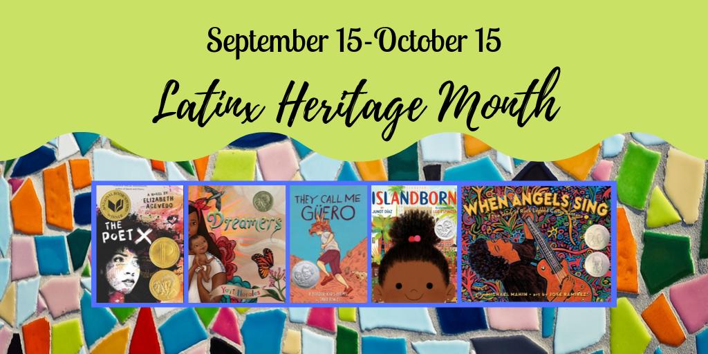 National #LatinxHeritageMonth #HispanicHeritageMonth is September 15-October 15! Check out a Pura Belpré Award title from #AlkekLibrary bit.ly/alkek-bm #LatinxLiterature #LatinaLiterature #LatinoLiterature #chicanaliterature #chicanoliterature #mexicanamericanliterature