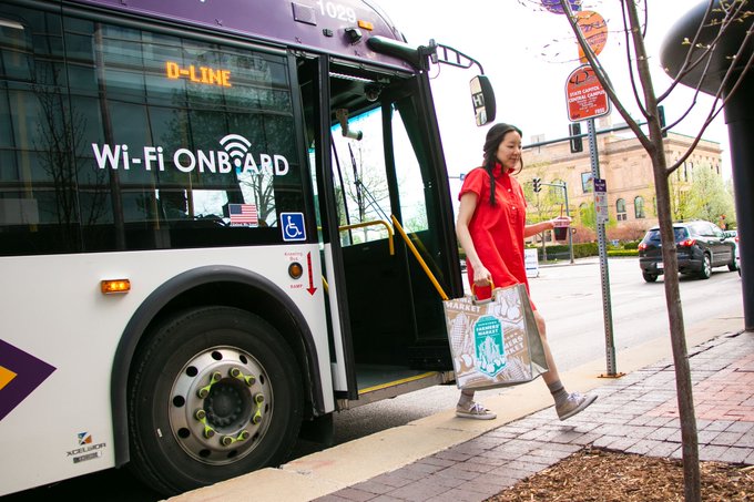 dmpl's tweet image. All DART buses offer FREE Wi-Fi on board! That means you can easily read your eBook, listen to your eAudiobook, or stream an episode of your favorite @AcornTV show on your commute. DMPL cardholders can @rideDART for free this week⁠—just scan your library card at the farebox!