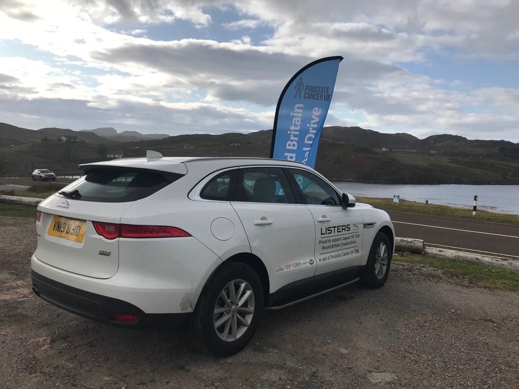 XKClubRBCD's tweet photo. RBCD Stage 10. Arrived in Rhiconich – some of us in particularly dashing style (Peter Stanway)
@ListersJLR 
@sngbarratt 
@ProstateUK 
@XKClub 
#rhiconich
#scotland https://t.co/J6MX9N6s31