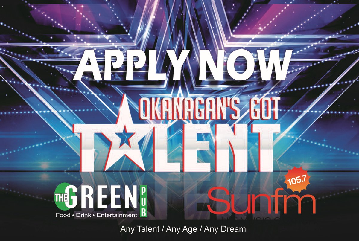 TOMORROW IS THE LAST DAY WE WILL BE ACCEPTING ENTRIES FOR THIS HUGE TALENT CONTEST!!  FIRST NIGHT IS SUN OCT 6 RIGHT HERE!  DROP OFF AN ENTRY FORM AT THE HOTEL OR PUB, OR EMAIL:  specialservices@villagegreenhotel.com  TO APPLY!! 

#vernonbc #Okanagan #explorevernon #exploreBC