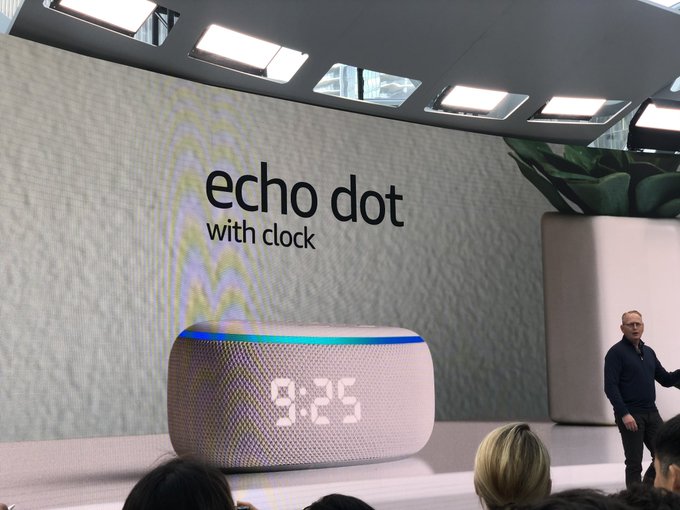 echo dot with clock