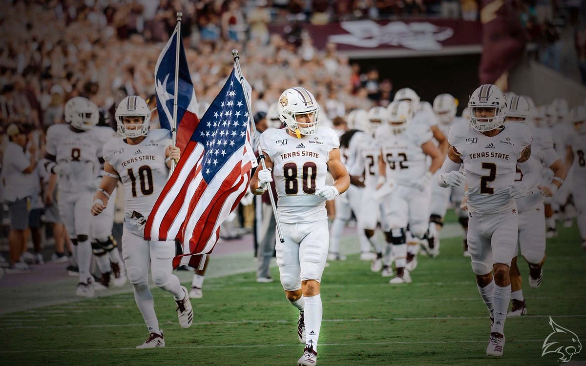 TXSTATEFOOTBALL's tweet photo. Hutch White named semifinalist for 2019 William V. Campbell Trophy.

The Campbell Trophy recognizes an individual as the absolute best football scholar-athlete in the nation for his combined academic success, football performance, and exemplary leadership.

#TEAM  #EatEmUp https://t.co/v3ij6NO0KA