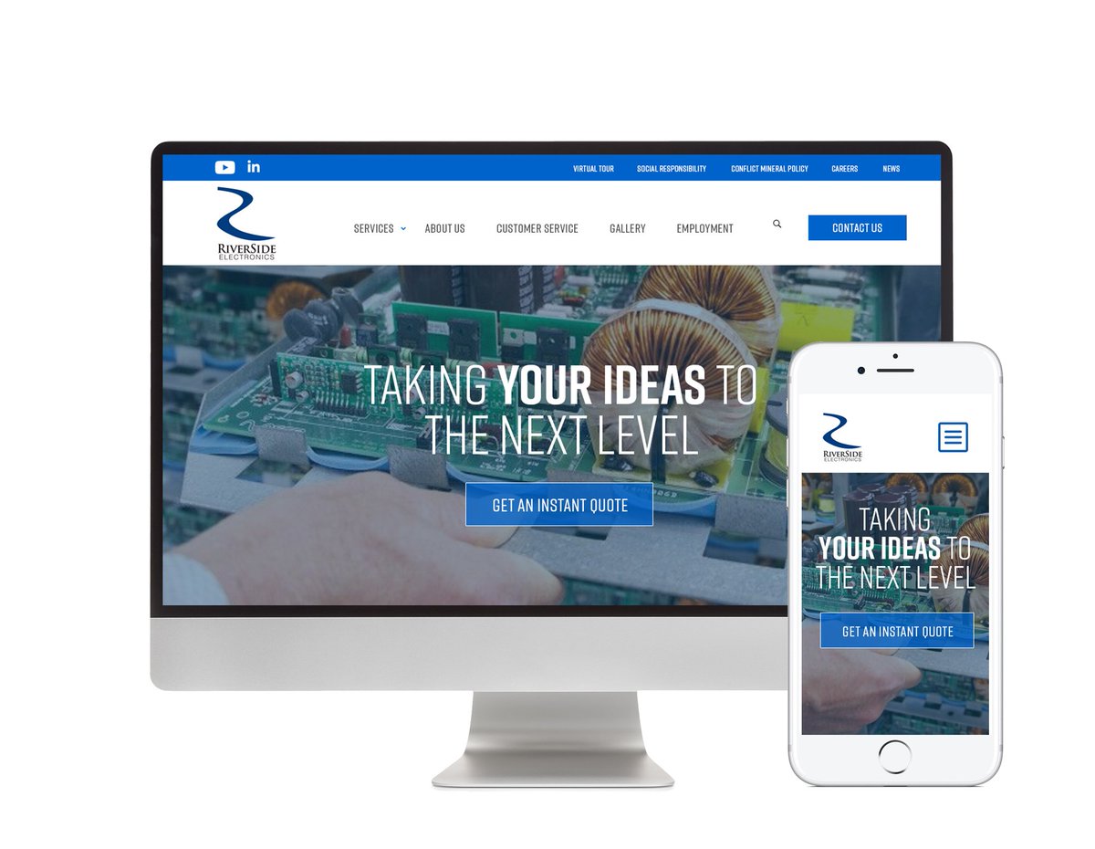 RiverSide Electronics has a new site! We built this one with a video on the homepage to grab visitors’ attention and show off RiverSide’s great work. Check it out! bit.ly/331saQQ