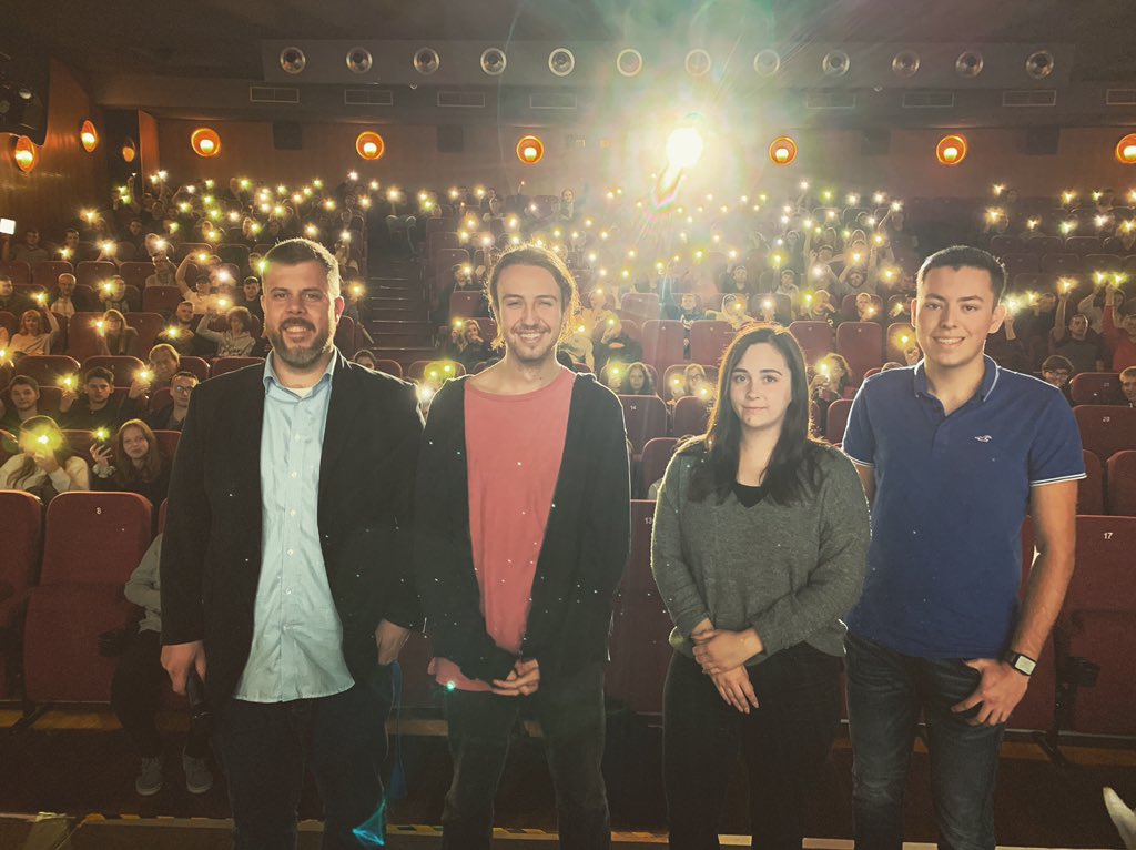 FreeSpeech_FF's tweet photo. Screening with 300 young people in the German town of Wolfsburg! 
Incredible day https://t.co/FzvYiry5Y2