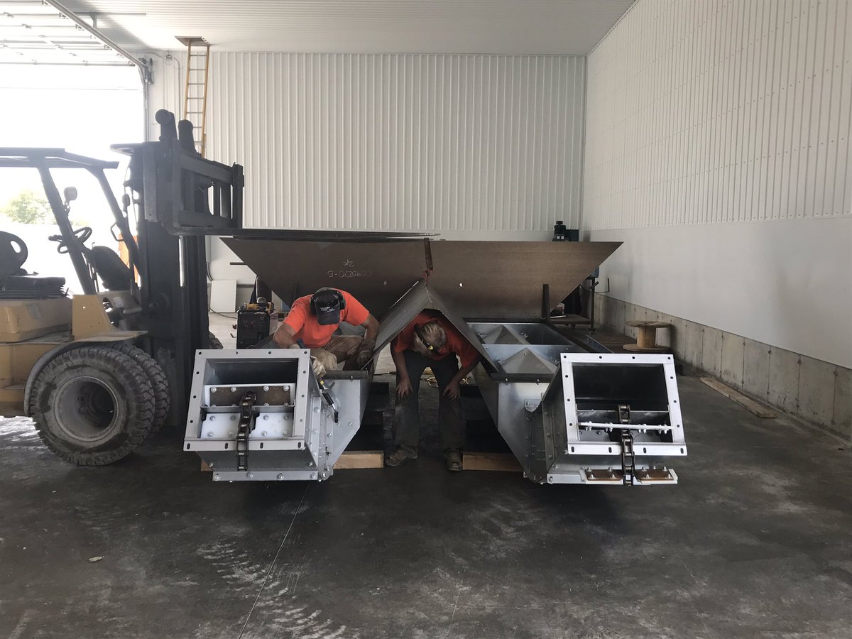 First piece be assembled in new shop. Exciting day