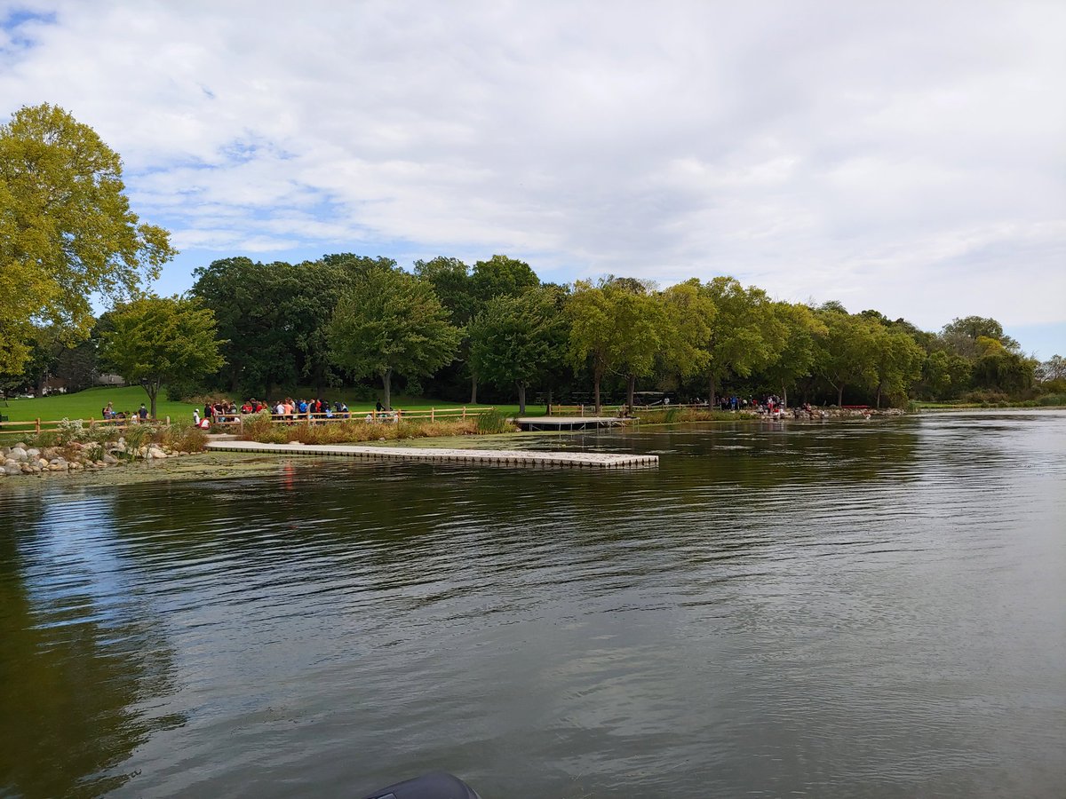 Annual <a href="/C_Heights_SPASD/">Cardinal Heights Upper Middle School</a> 9th grade Lake Wingra field trip. Students testing water quality. Thanks <a href="/WingraBoats/">Wingra Boats</a> for allowing us to experience the Yahara lakes.