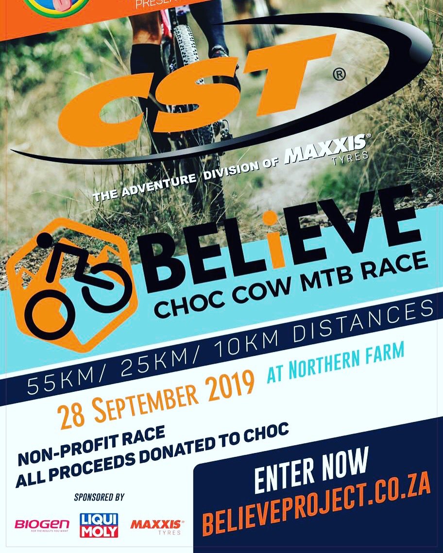 See you all on the 28th of September for race day  🚵🏻‍♀️. Online entries close tomorrow dont delay 
cycleevents.co.za/mtb-events/217… 
 #Ilumin8 #TheCows #ChocCows #Choc #Believeproject 
#NothernFarm