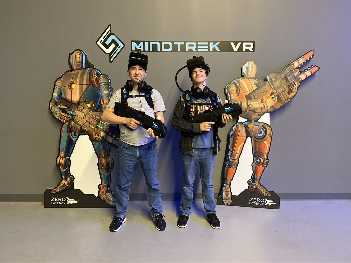lestopher13's tweet photo. My kid @Domstopher and I went to @MindTrekVR last weekend on his birthday and he scored 387k in Zombie Survival grabbing the #9 spot on the top 10 leaderboard 👍🏻 Amazing! https://t.co/lMQQaAI4Ot