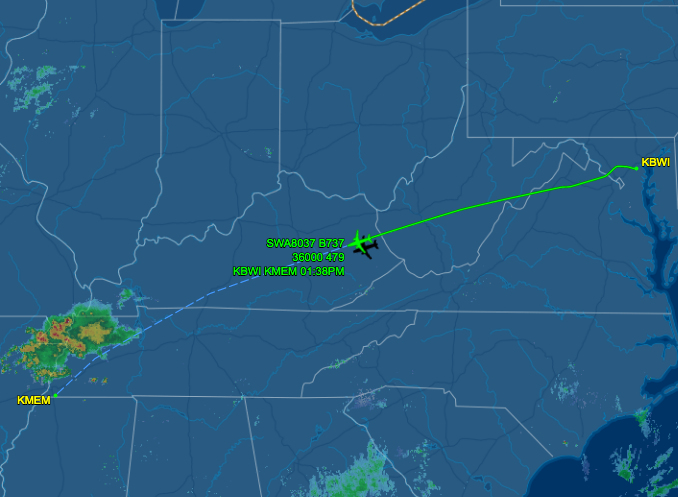 SportsAviation's tweet photo. .@NavyFB on first flight of season down to Memphis for Thursday night
BWI ➡️ MEM
SWA8037 | N716SW | B737
⏱️1:54
🛬1:38pm (🌥️ | 84º)
🏁797 Planned Miles
📡https://t.co/JZakbVeOJa
📸 Oliver Richter | JetPhotos
#Navy #NavyFB #Mids #GoMids #Midshipmen #NAVYvsMEM https://t.co/PQrBIt8lZe