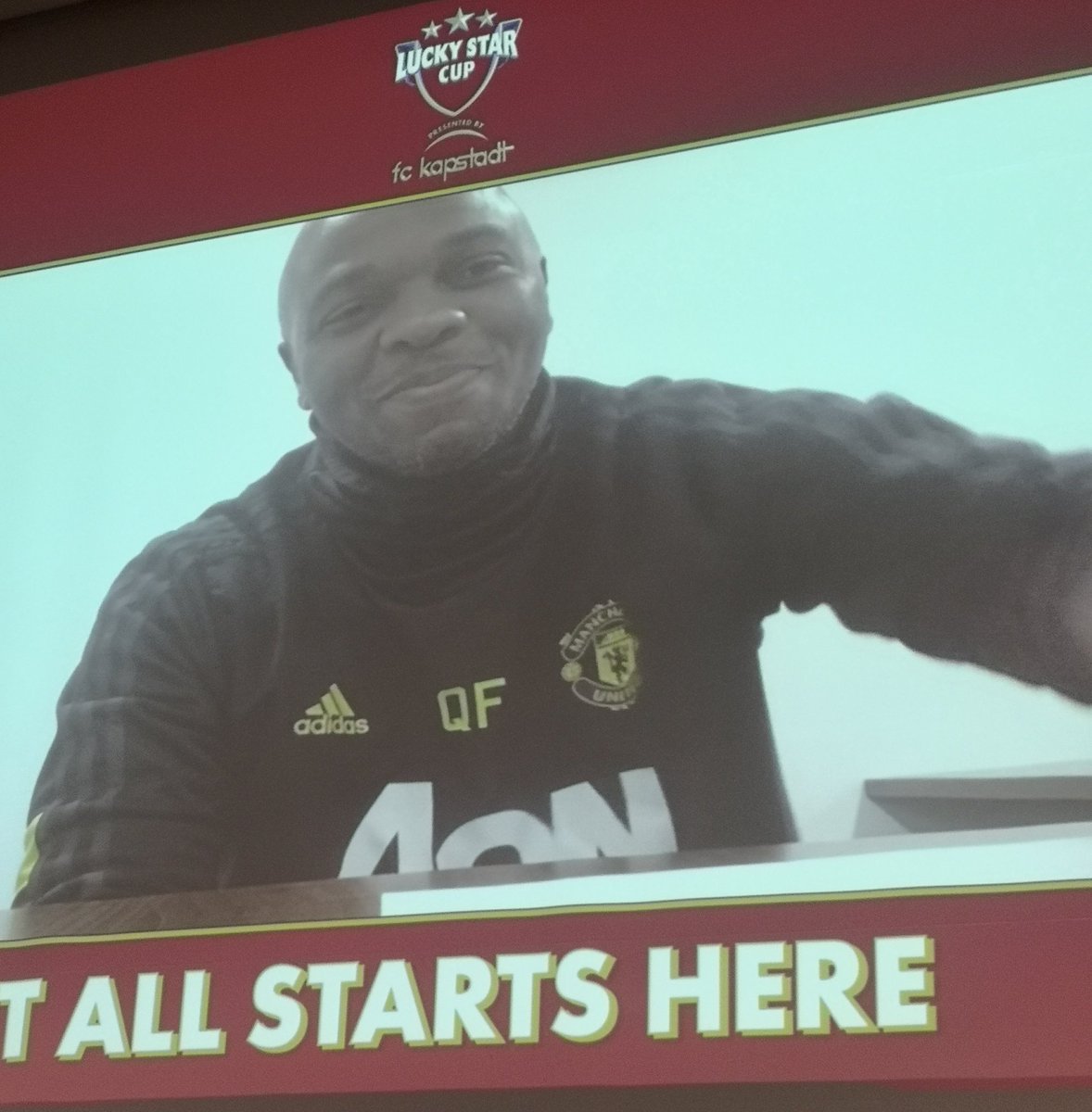 asherjustin's tweet photo. Wonderful to see @QuintonFortune supporting the @CityofCT @LuckyStarSA #LuckyStarCup presented by @fckapstadt - does this mean we'll see @ManUtd at the 2021 edition? #playandrespect https://t.co/fVrH8k6hOO