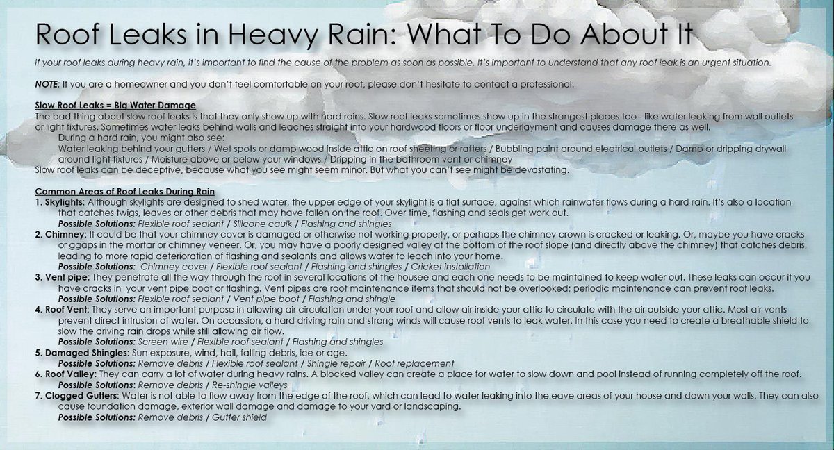 Keystone_CGI's tweet photo. With the heavy rain from the past week comes great potential for leaks to enter your home, especially if your roof has lacked on maintenance. There are major points of your roof that are important to watch out for and how to go about preparing those spots for rain! 
#HTXRoofing https://t.co/YQwPtekx9O