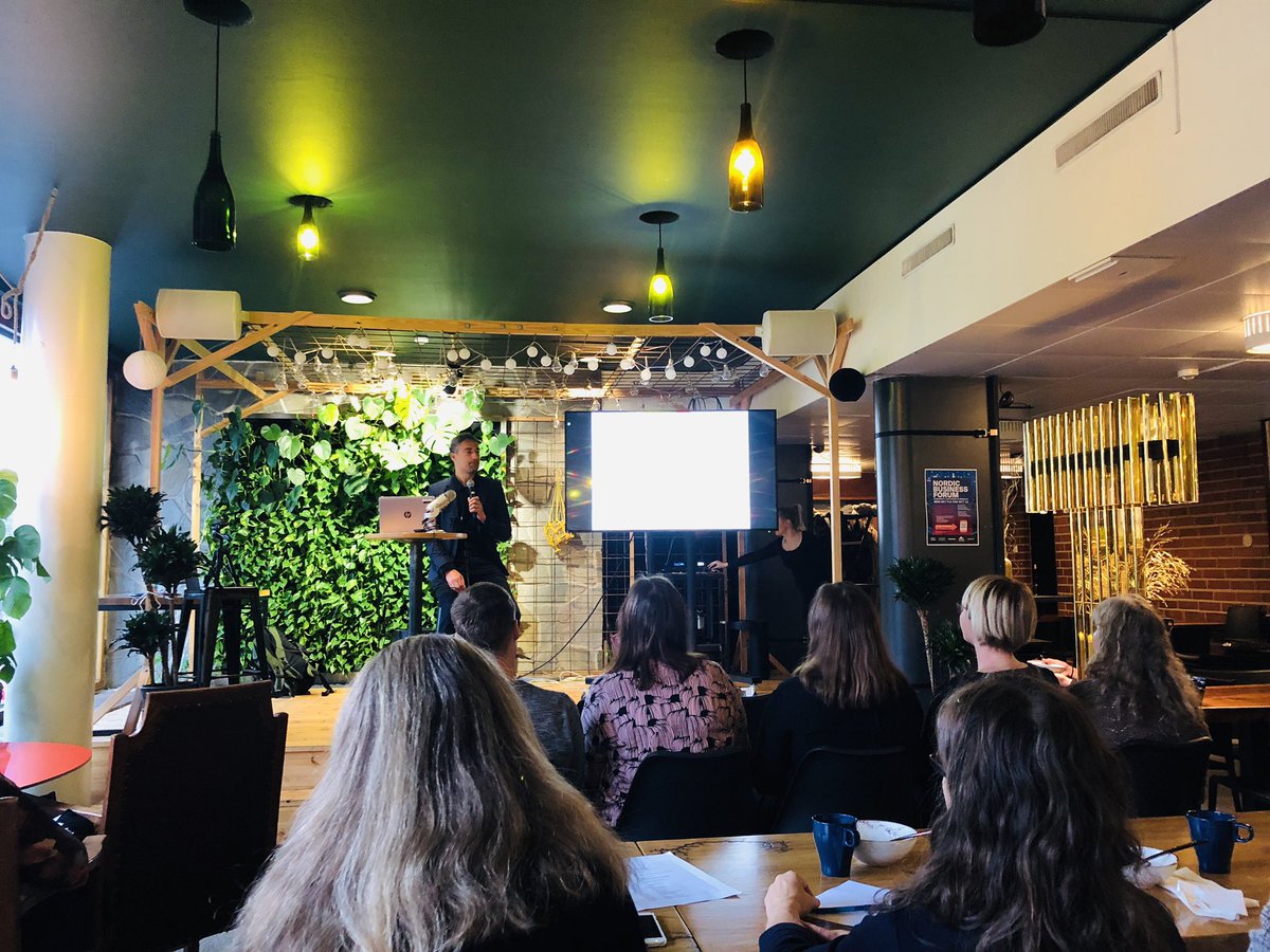 ninja_fedy's tweet photo. At the first ”Heräämö” breakfast event by #sitralab @JesperC_ gave an introduction to @nesta_uk’s work on #socialinnovation and innovation in the #publicsector with case examples from around the globe. 
Special thanks to organisers @mikaelseppala &amp; Salla Nurminen from @SitraFund! https://t.co/KVktN02y1f