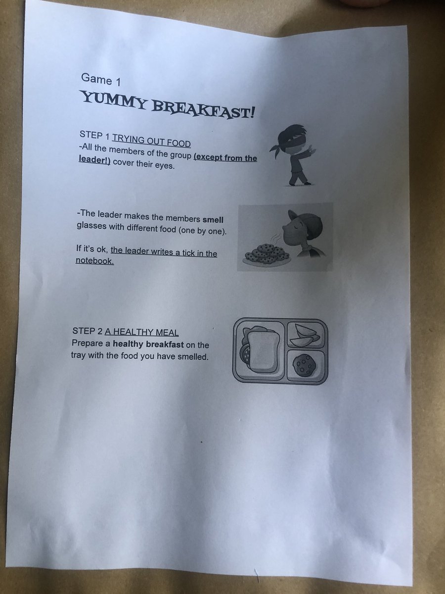solsdgs's tweet photo. In order to get out of the locked room, kids will have to figure out the food by smelling their smell. #ColNLS https://t.co/qQB7m0MyLL
