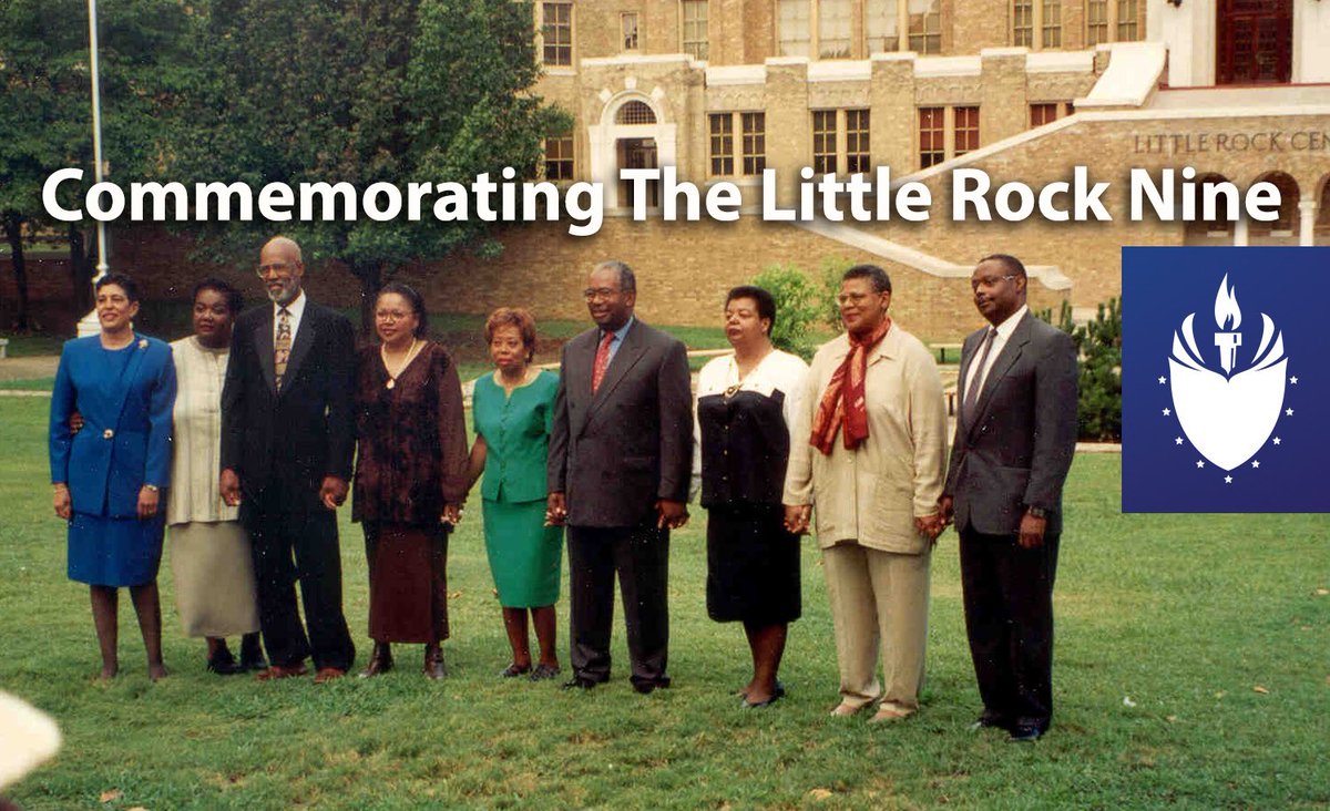On this day in history, 9 brave students broke through racial barriers to integrate Little Rock Central High, referred to as the "Little Rock Nine."  <a href="/lrsd/">Little Rock School District</a> <a href="/MichaelPoore1/">Michael Poore</a>