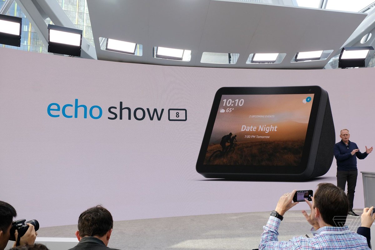 GadgetFlow's tweet image. Introducing the Echo Show 8 with an 8-inch HD display! #AmazonEvent