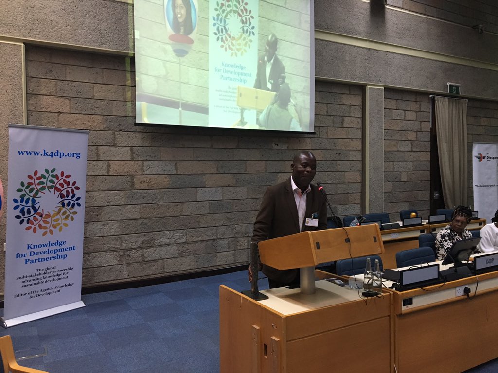 sarahcummings's tweet photo. @charlesdhewa many congratulations for receiving the KMA individual #KM award! You very much deserve it, also demonstrated by reactions of #Km4dev @NancyWhite, @LucieKM4D, @profBury, @jaappels and @AndreasBrandner cited in @ZiggytheBlue’s speech. #NairobiKnowledgeWeek https://t.co/DNPFPFABM4