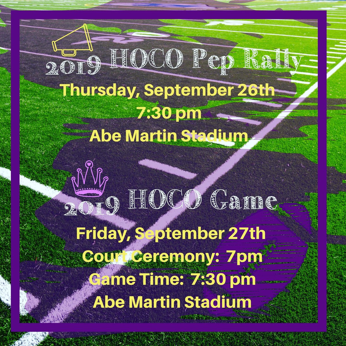 HOCO info!
#BelieveInLufkin 
@BrandonHBoyd <a href="/ShellySlaton/">Shelly Slaton</a> <a href="/A_Mijares01/">Andres Mijares</a> <a href="/asoderquist/">April Soderquist, M. Ed.</a> <a href="/Lufkinfootball/">Pack Football News</a> <a href="/lhspantherpride/">Panther Pride</a> <a href="/LufkinStuCO/">Lufkin HS Student Council</a> <a href="/LufkinFFA/">Lufkin FFA</a> <a href="/Cauthen_LHS/">Dr. Ty Cauthen</a>