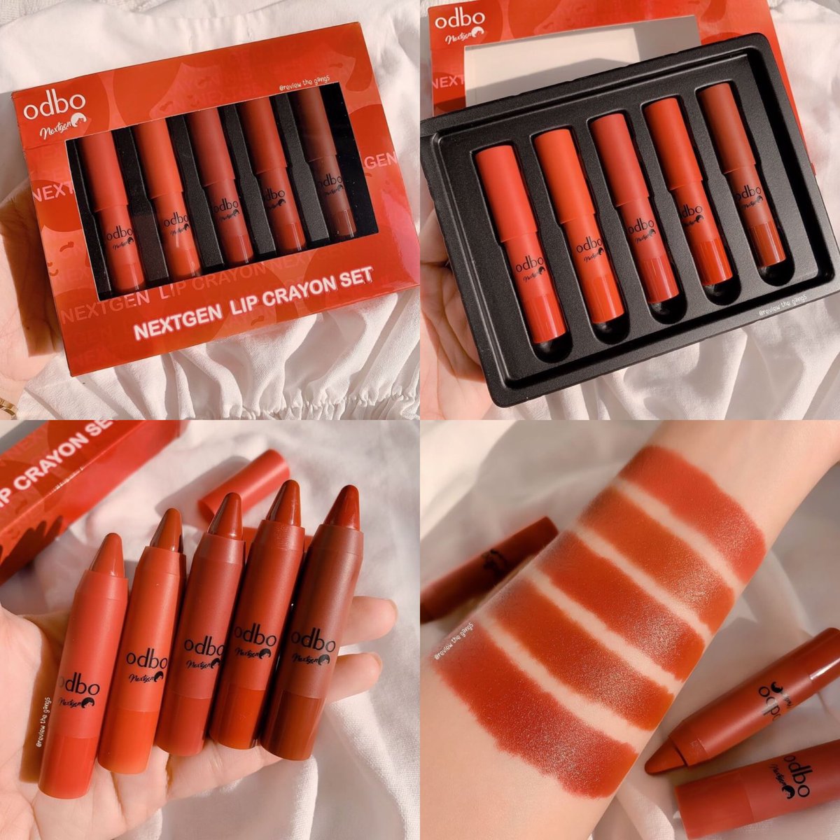 Cosmetic_bySnow's tweet photo. คอลเลคชั่นใหม่สุดคิ้ววท์~
ลิปสติก odbo เนื้อแมท ไม่แห้ง ไม่ตกร่อง ติดทน 
✅ กล่องละ 130฿ ✅
#เครื่องสำอางสดผ่อนร้านสโนว์
#เครื่องสําอางเกาหลี #ลิปสติก #เนื้อแมท #ของมันต้องมี #รับตัวแทนจําหน่ายฟรี #odbo #sivanna #ข���งขวัญ #ของขวัญวันเกิดแฟน #ของขวัญปัจฉิม https://t.co/8Ar17X0rW4