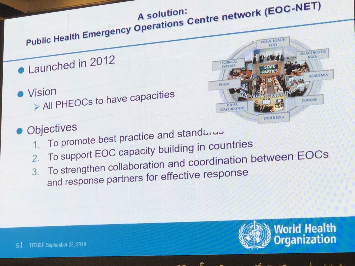 NCDCgov's tweet image. This week, Head of the NCDC Emergency Operations Centre Unit @Dr_Everistus is attending @WHO #EOCNet meeting in Thailand.

Dr. Everistus Aniaku also shared Nigeria’s experience in establishing sub-national EOCs, now completed in 20 states across the country