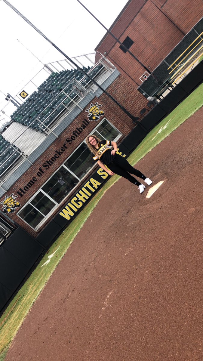 GraceKrystin's tweet photo. I am EXTREMELY blessed and excited to announce that I am going to continue my softball and academic career at Wichita State University . I’m so happy that I am now a Wichita State Shocker and can’t wait to play with some amazing girls and the best coaching staff . @GoShockersSB https://t.co/QqE7l1dX5t