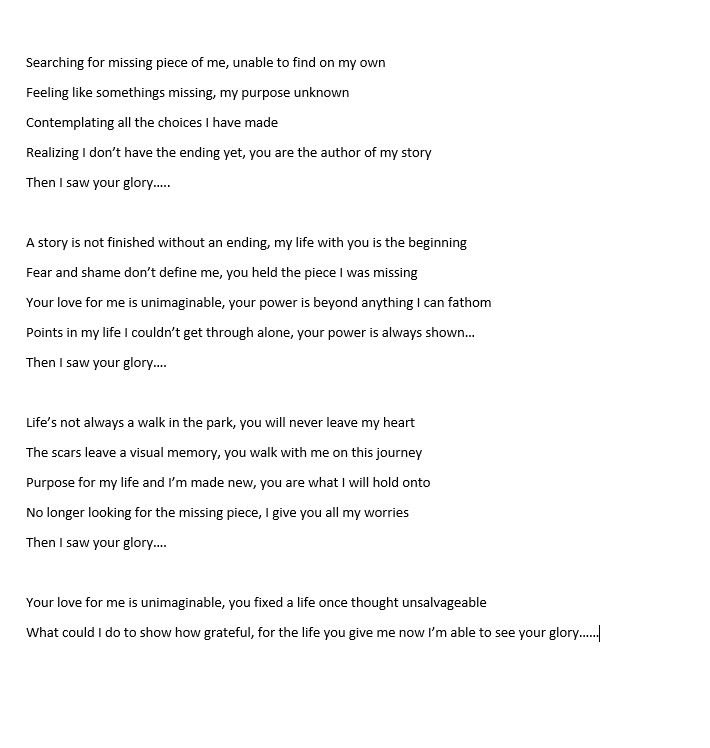 V8Build's tweet image. New Song. Will work on more. "Then I saw your glory" He hears your prayers. He's listening. He loves you and will be there always. No matter your past. He wants you and to have a relationship with you. #GodsPlan #GodsGreatestCreation #JESUSIsRisen #JesusIsKing #Openyourheart