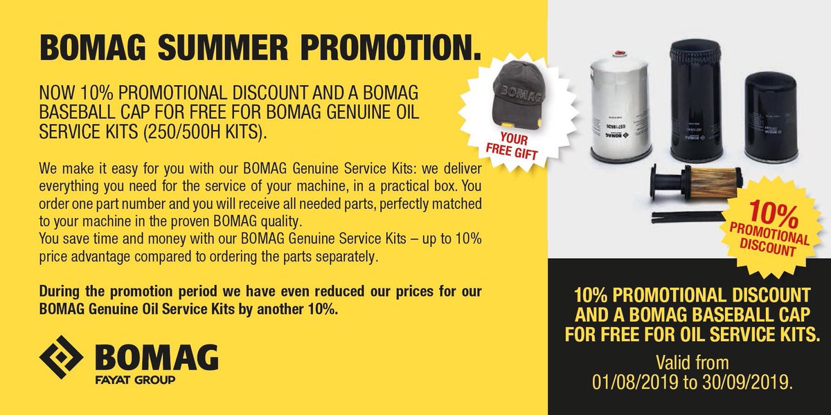 Only 3 more working days to take advantage of this <a href="/BOMAGPartsGB/">BOMAG GB PARTS</a> Promotion - Call 01604-811309 and Speak to Simon now :-