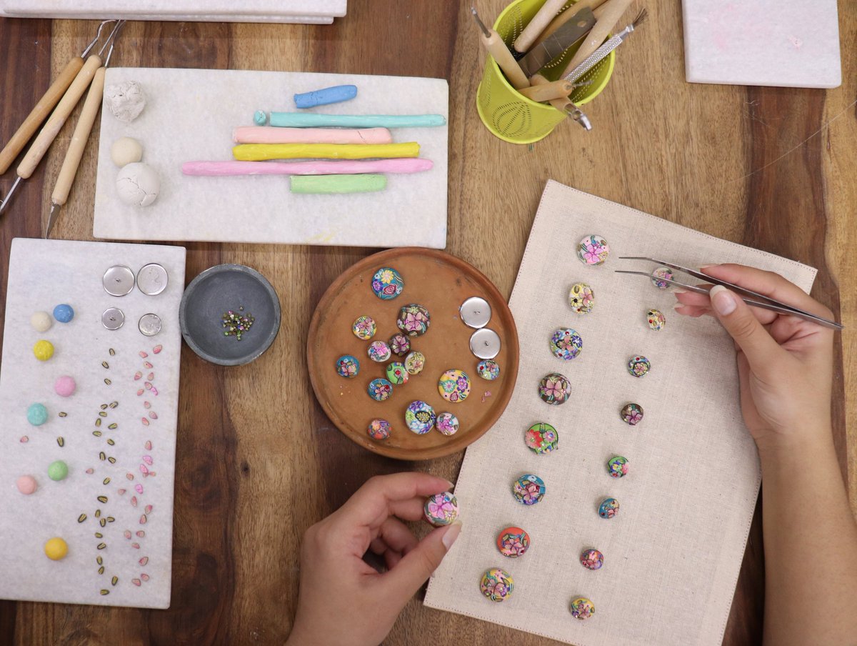 ilovepero's tweet image. For spring-summer 2020, 'Millefiori', we worked with polymer clay for the first time and explored the technique of Millefiori for making intricate buttons. Completely made by hand these buttons are special as no two pieces look alike.

#10yearsofpero #buttonsofpero #peroarchives