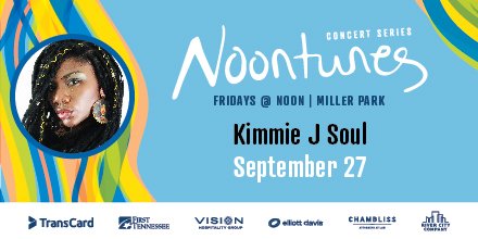 Noontunes this Friday! Your favorite midday music series complete with food trucks. Miller Park. 🎵 #ChattanoogaFun #noontunescha