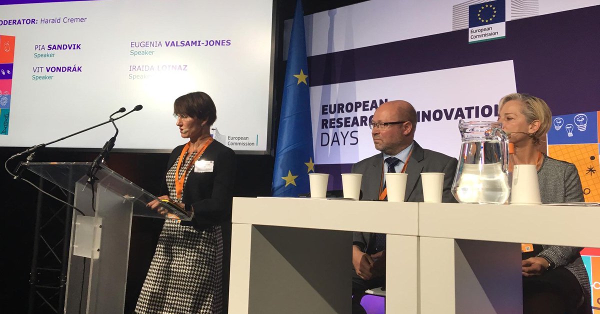 RISEsweden's tweet photo. "Testbäddar är en förutsättning för EUs konkurrenskraft och förmåga att möta samhällsutmaningar". Det sa RISE vd Pia Sandvik vid Research and Innovation Days 2019 i Bryssel i dag #RIDaysEU #RIDays https://t.co/ve2jJedd01