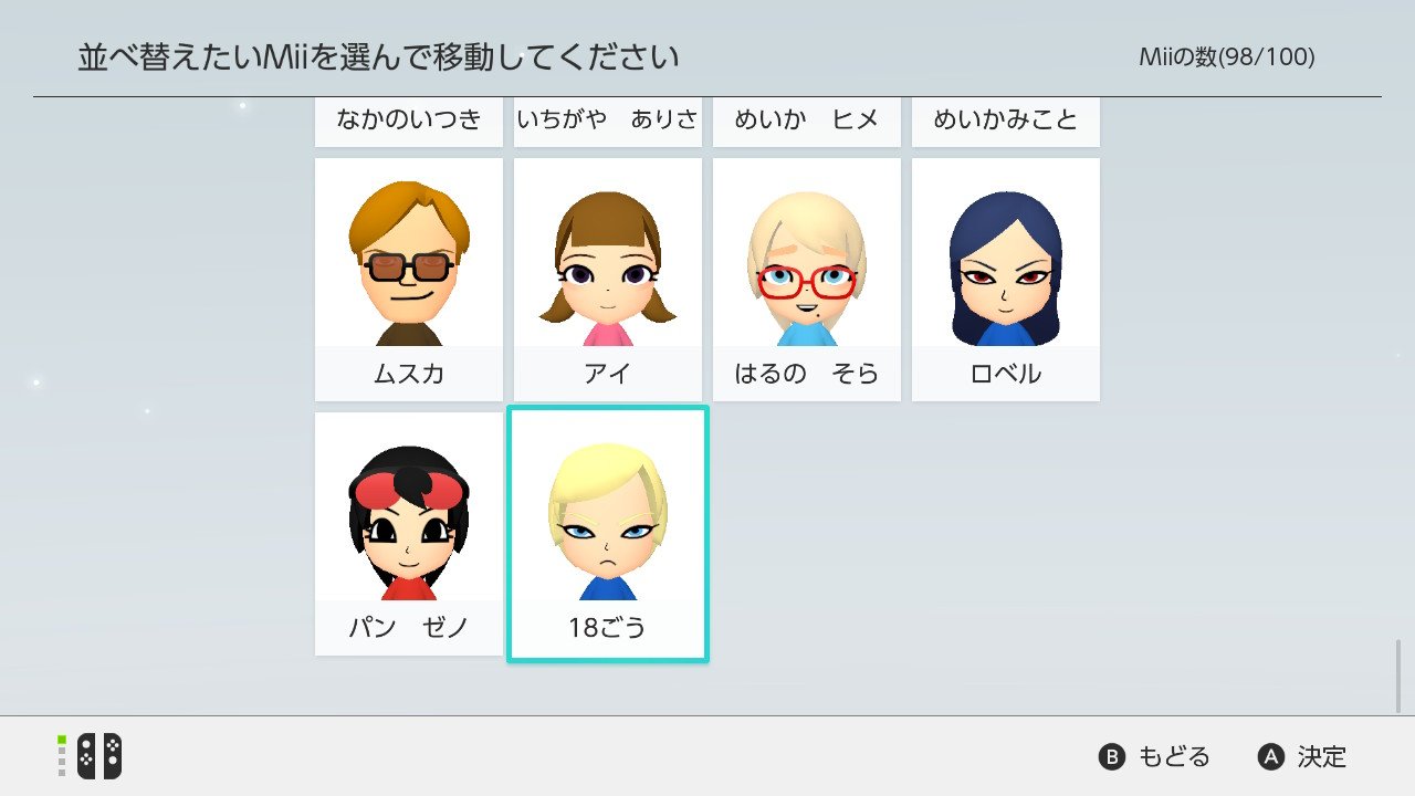 そうきち ゴルシ殿がお気に入り Nintendoswitch アニメmii 1ムスカ大佐 2月読アイ 3桜乃そら 4ロベル 5パン ゼノ 7人造人間18号 ゴーバケーション購入したい T Co Breopa3zhw Twitter