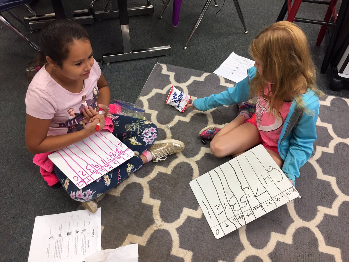 MrsScottsTeam's tweet image. Build the bigger number is one of our favorite place value review games! #mathgames #mathisFUNdamental