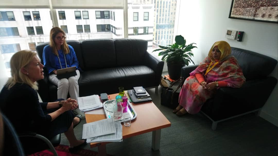 AmiraDSA's tweet photo. 1/2: I had a bilateral meeting with Ms. Lotte Knudsen EU Managing Director for Global &amp; Multilateral Issues at t/ European External Action Service.
@LotteKnudsenEU highly appreciated t/ efforts being made by t/ AU &amp; t/ success achieved on t/irregular migration especially in Libya https://t.co/vqjEFPbgXo