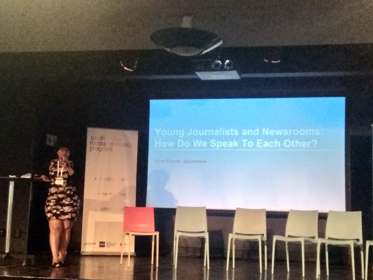 Look at my journ classmate doing the thaangss
@SunePayne reflects on her first experience of being a young journalist. 'I came across the question and comment many times in my career: Are you a journalist? You seem very young to be a journalist! 

Mutual feeling for many.
#MMX19