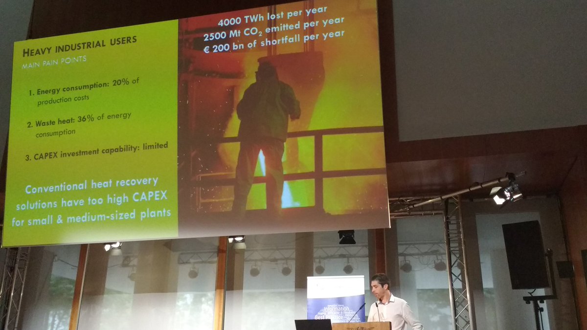 ecotechceram's tweet photo. l'industrie perd 200 milliards d'€ de chaleur chaque année. il faut mettre sur le marché des solutions de valorisation innovantes et plus rentables. https://t.co/k5S8k2683E