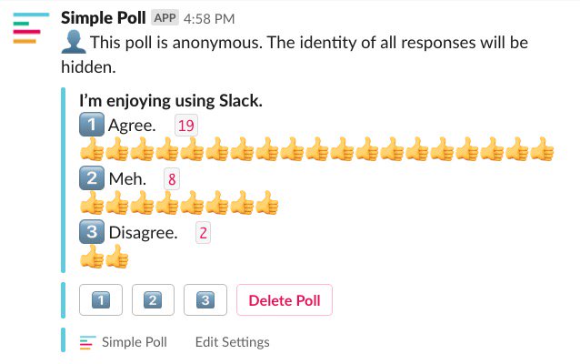 Yeah, my students enjoy using <a href="/SlackHQ/">Slack</a> <a href="/simplepoll/">Simple Poll</a>
