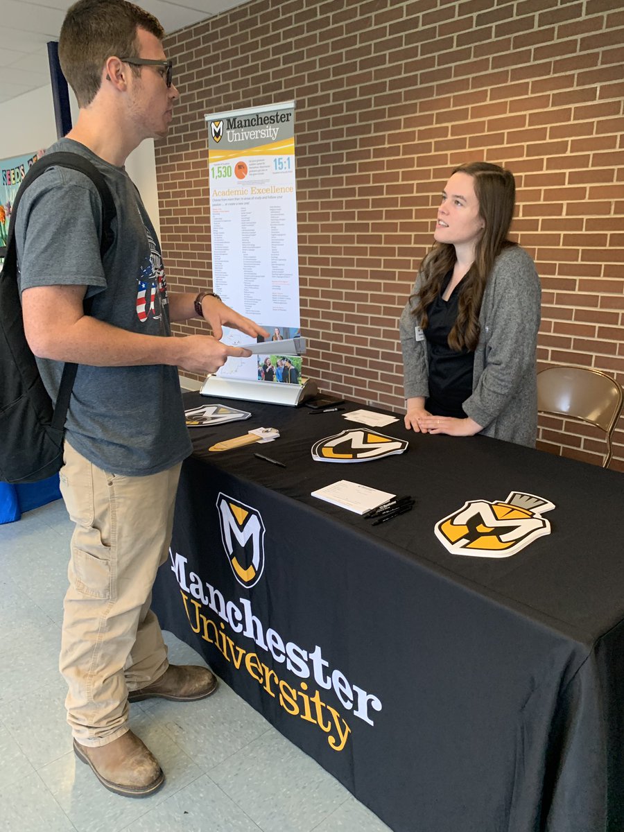 MHS hosting a college fair with 20 schools in attendance. #whyapply #collegegoweek