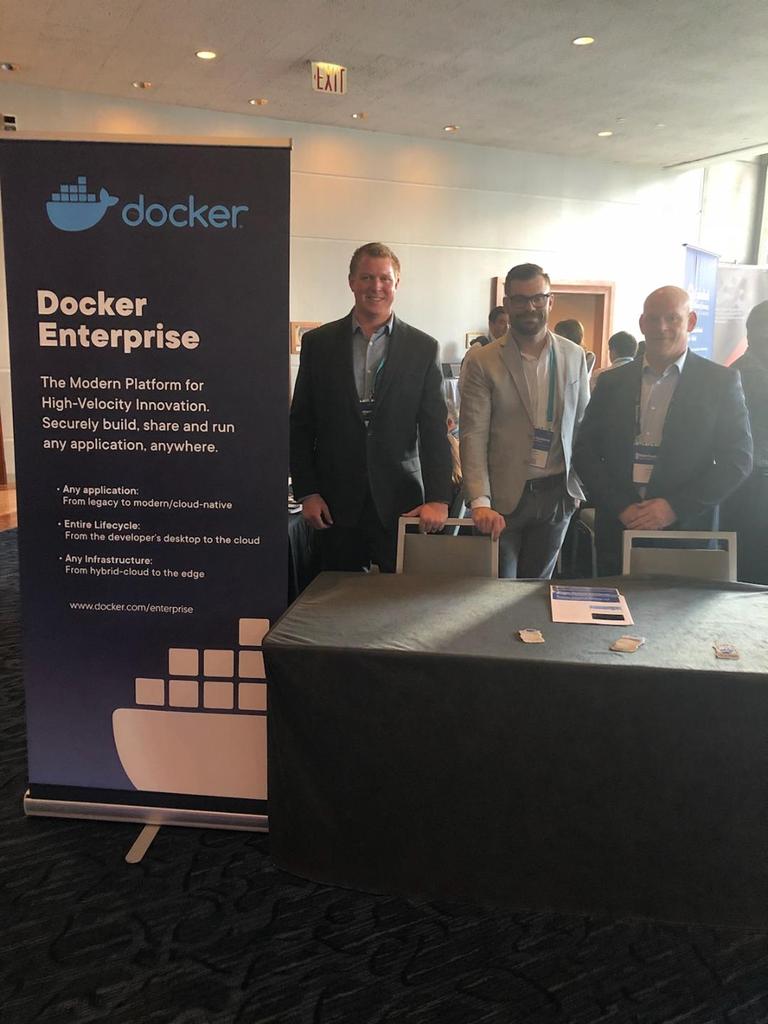 bsmith626's tweet photo. @Docker last day at @InterSystems #GlobalSummit19 ! Come see how to run enterprise databases in production https://t.co/SJzasi4Vag