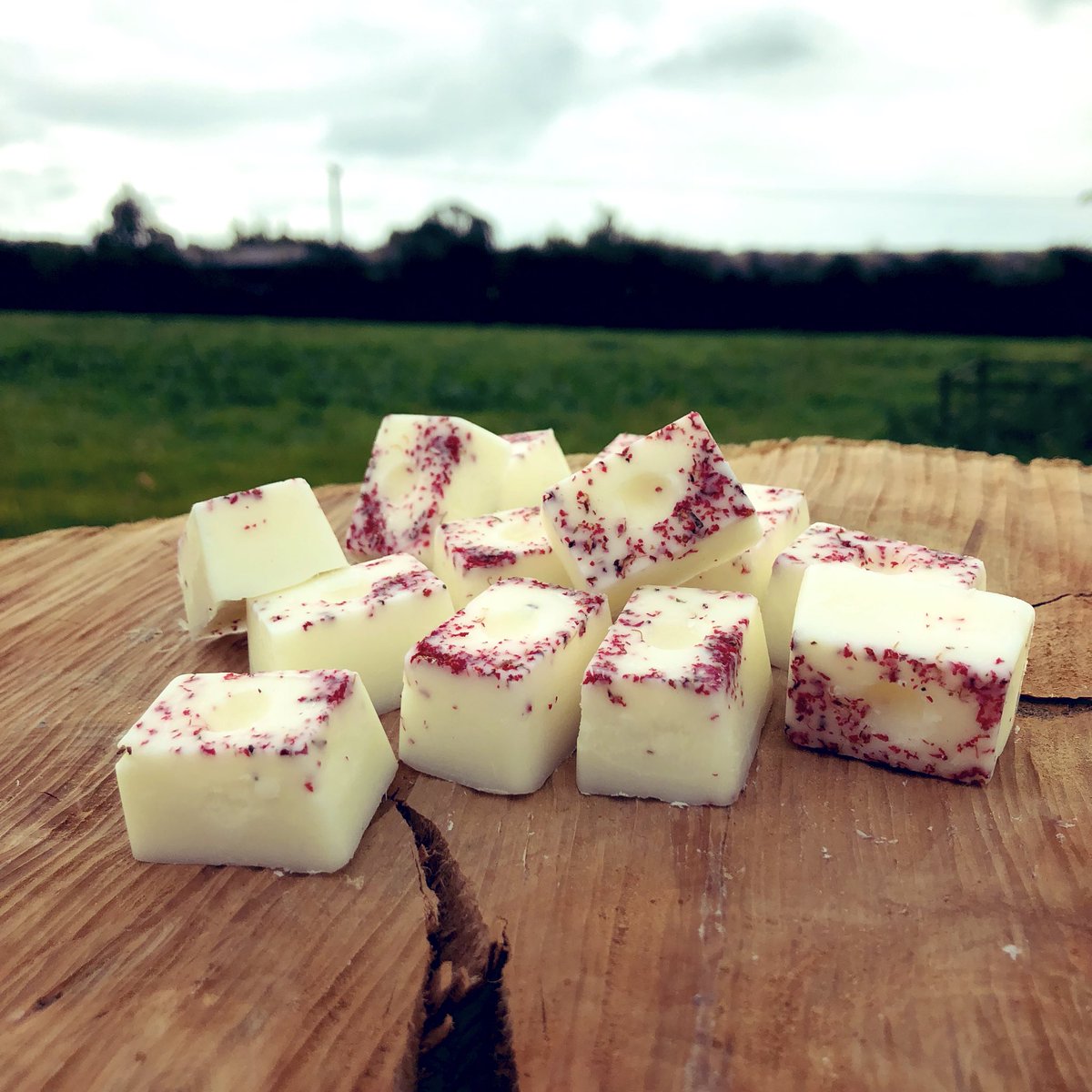 Love photographing my melts they looks so cute #natural #soya #melts #flowers #noplastic #handmade                 facebook.com/thecandleround/