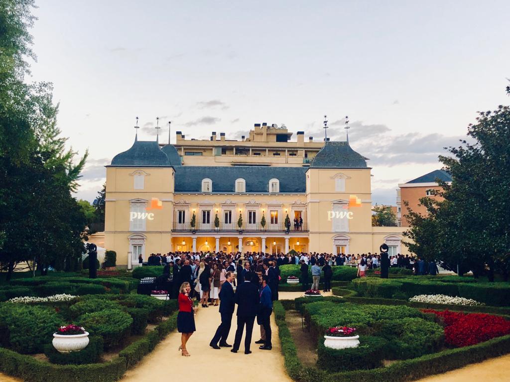 GA_Toselli's tweet photo. Closing Day 2 of #IDFE #PwCEdge with a visit and networking cocktail at the impressive Palacete de los Duques de Pastrana in Madrid. Want to know how our #PwCItaly team (and all others) are getting on? Follow #PwCEdge for more. #PwCDeals https://t.co/iVOf6q6OqX