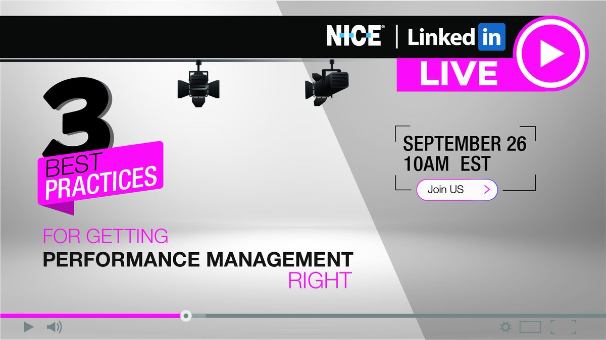 craignicoll3's tweet photo. Join us for our debut on #LinkedInLive as we explore the world of performance management and tackle 3 best practices for getting it right. 

Tune in on September 26th at 3pm >>
https://t.co/dTzetVNE3P

#NICELive #NPM #performancemanagement #custserv #CX https://t.co/RcR7YOYbyo