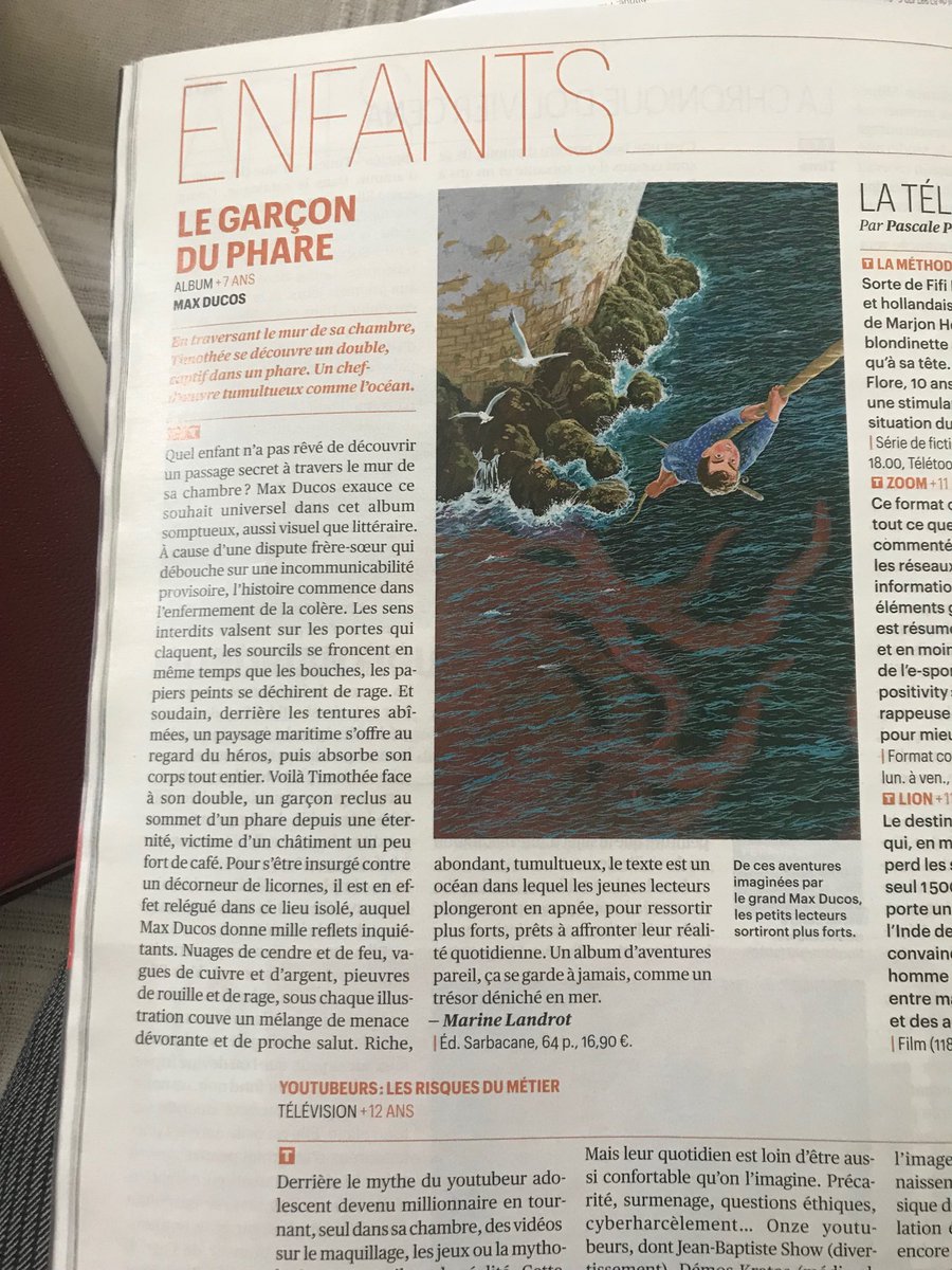 sevelaure's tweet photo. #Bordeaux #MaxDucos Contente de découvrir un article avec TTT sur Télérama sur notre artiste bordelais
Littérature Enfant https://t.co/wZlQqGDhg5